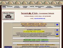 Tablet Screenshot of incontridarte.org